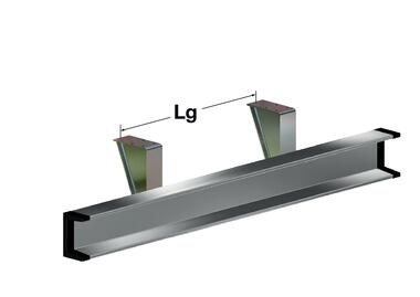 BAF Aluminium underrun bar light support 145 x H240. (1)