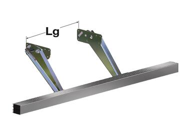 BA Barra paraincastro profilo tubo alluminio rettangolare 120 x H100 braccio lungo (1)