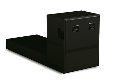 Transpallet box, steel, black powder coated