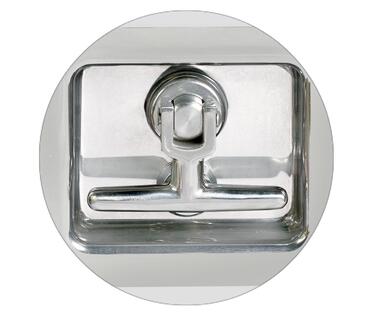 Stainless steel handle for stainless steel toolbox