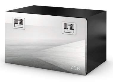 Steel + Polished Stainless steel door tool-box ZEN42