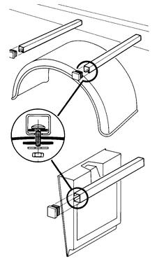 Kompletny zestaw części do mocowania błotnika lub 2 błotników tylnych (1)