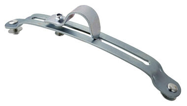Schelle für Kotflügelhalterung, verzinkter Stahl für Rohr Ø 40 bis 42,5 mm (1)