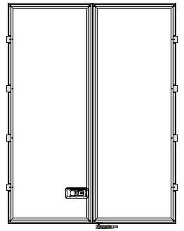 ACC flush door system panel filling