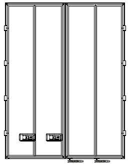 Composants pour porte remplissage panneau multi‐vantaux EN12642 XL25 (1)
