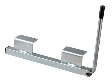 Zinc plated steel door retainer with corner plate 50 x 55