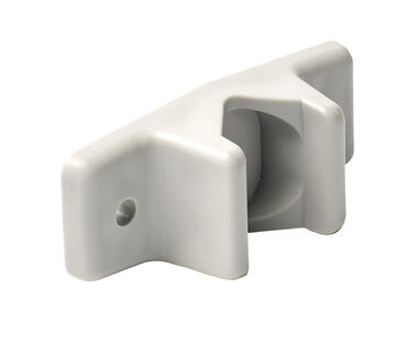 Grey polypropylene securing bracket for door retainers (1)