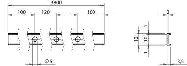 Profilo fissaggio guarnizioni EPDM, EPDM (1)