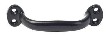 Black epoxy aluminium pull handle