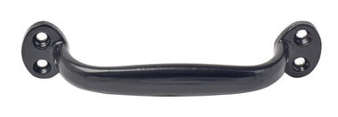 Black epoxy aluminium pull handle
