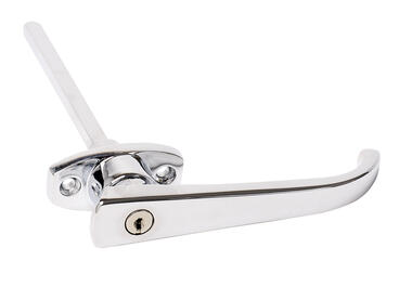 Chrome plated zinc alloy locking handle