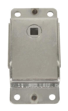 Zinc plated steel sliding door lock, without locking bar (1)