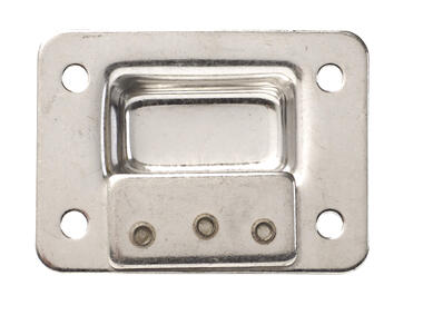 Scontro in acciaio inox per serrature 027503130/03140 (1)
