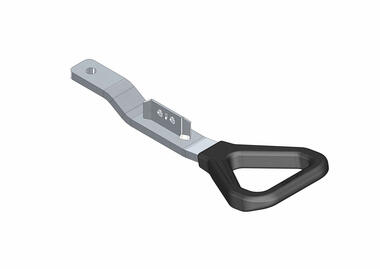 FURGOCAR ERGO RH/LH plastic coated lever 35x10 mm, for standard retainer