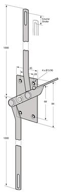 Zinc plated steel lock kit