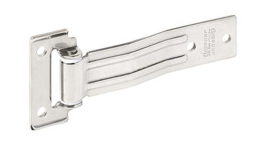 Polished stainless steel hinges