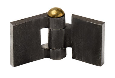 Hinge, 3 knuckle, 12 mm, brass axle (1)