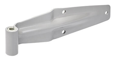 Steel hinge 3 holes Ø 10,5, with nylon bush, thickness 5 mm, polyester painted