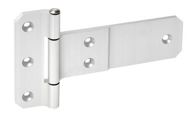 Anodized aluminium hinge,with stainless steel pin and nylon bushes