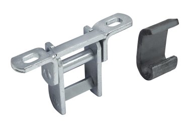 Complete double articulation dropside hinge (1)