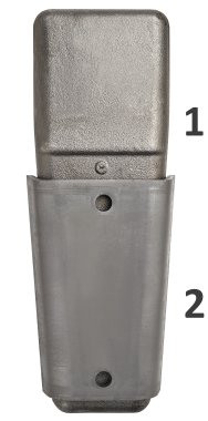 Conic pillar assembly, A 50 drop-forged steel