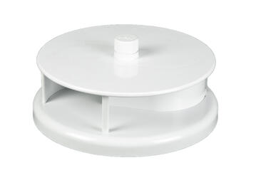 Ventilador rotativo, ABS blanco (1)
