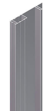 Rear pilar profile, raw aluminium (1)