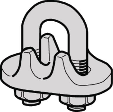 Zinc plated steel wire rope clips (1)