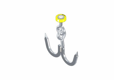 Double hook with shackle Ø12 length 190 mm