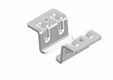 Stainless steel support brackets for fixing meat rail