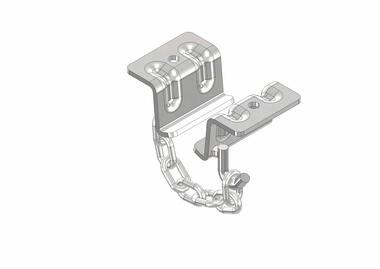 Stainless steel support brackets for fixing meat rail with chain