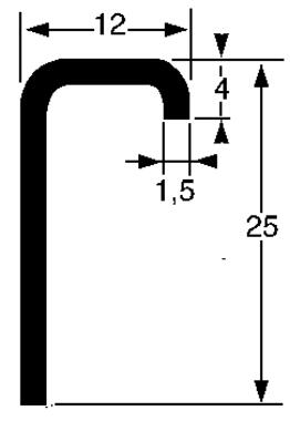 Edging section