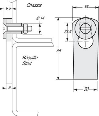 Dispositif anti-chute, acier bichromaté (1)