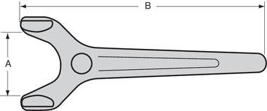 Schlüssel für Kontainerriegel, Stahl, Schwarz lackiert (1)