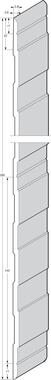Mill finish aluminium wall protection profiles (1)