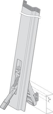 Sliding pillar, self colour HLE steel, with keeper 3544050GA