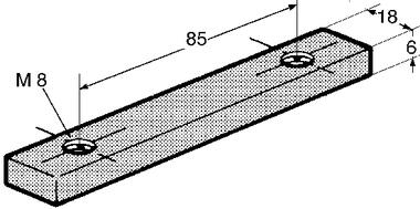 Bordwand-Einlegeschienen für Scharniere, Stahl verzinkt (2)