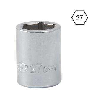 Bussola 27 mm, acciaio zincato, per chiave a T 3644320 (1)