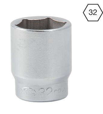 Socket 32 mm, zinc plated, for crank-handle 3644320