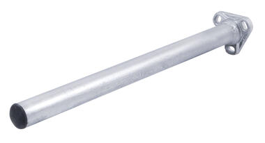 Galvanized steel tube for mudguard, reinforced with casting plate (1)