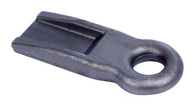 Weld-on agricultural drawbar eye