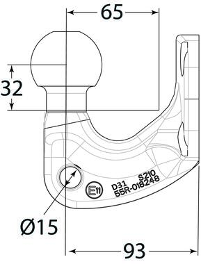 A50-X - Towing ball 4 holes 31kN (2)