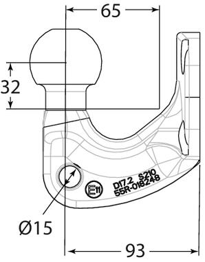 A50-X - Rotule 4 trous Ø10,5 (2)