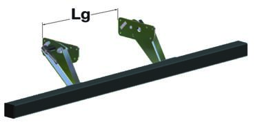 BA Steel underrun bar square section 100 x 100 short arms