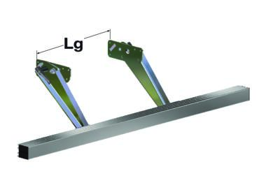 BA Aluminium profi le underrun bar 120 x H100 long arms