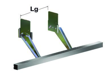 BA Aluminium profi le underrun bar 120 x H100 long arms