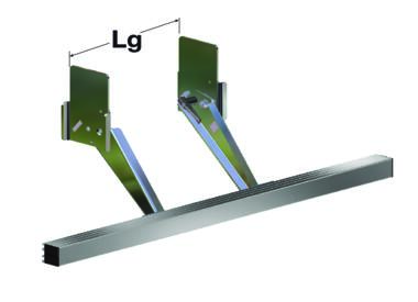 BA Aluminium profi le underrun bar 120 x H100 long arms