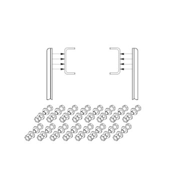 Screw kit cl10.9 for rub XLIFT P41C fixing on the chassis (1)