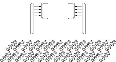 Screw kit cl10.9 for rub XLIFT P41CS fixing on the chassis