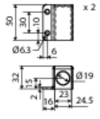 Kit de soporte del detector de posición para XFOLD-P58 (2)